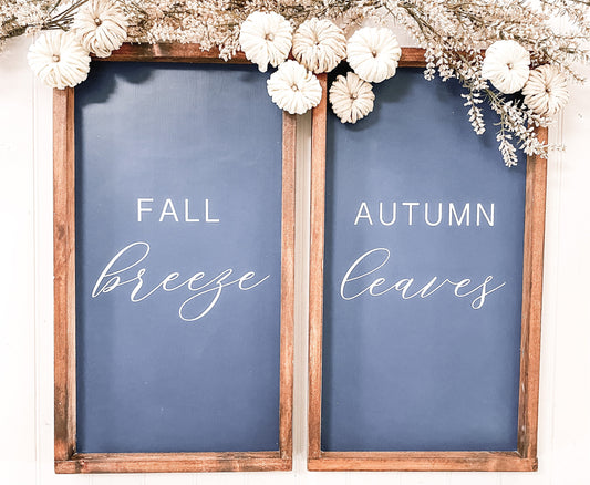 Fall Breeze, Autumn Leaves, Fall Decor, Fall Sign, Thanksgiving Sign, Farmhouse Sign