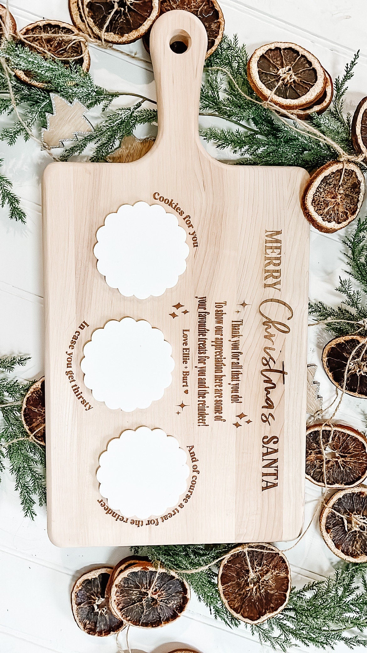 Santa Tray Cutting Board